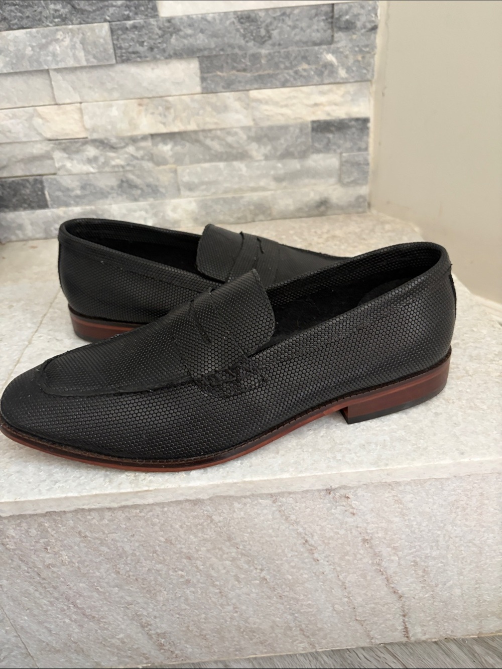 Steve Madden men's Ancher Penny leather Loafers new no box size 8.5
